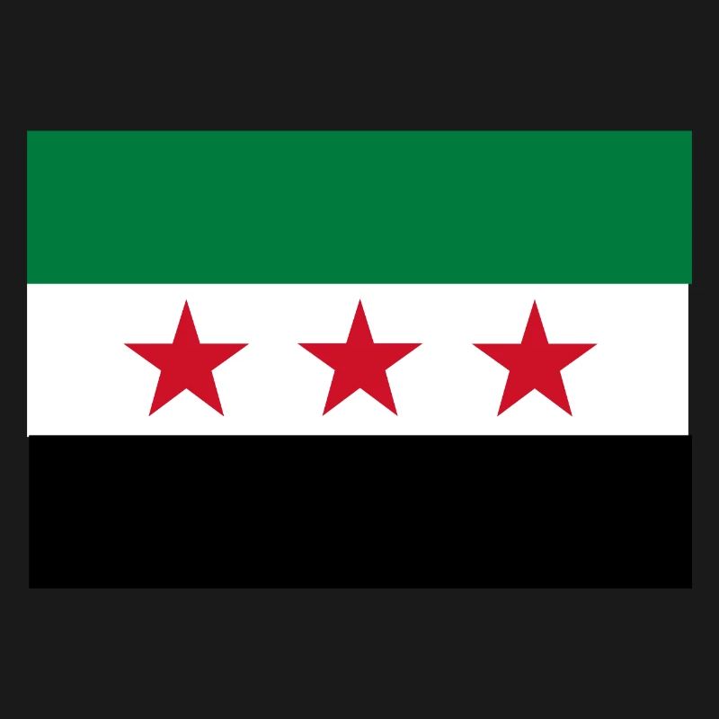 Drapeau étoile vert blanc noir