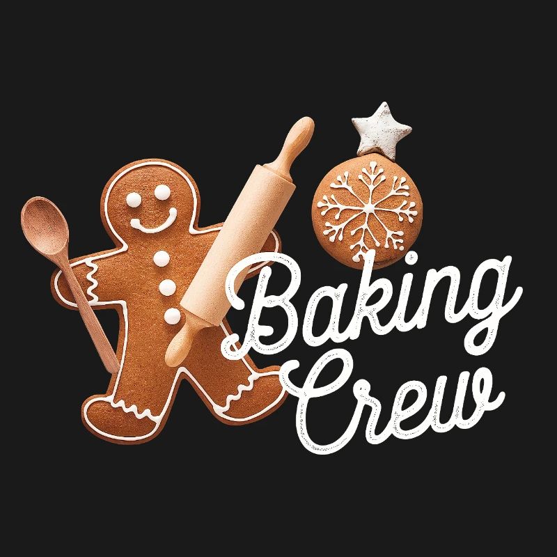 Baking Crew Gingerbread Man Cuisson de Noël