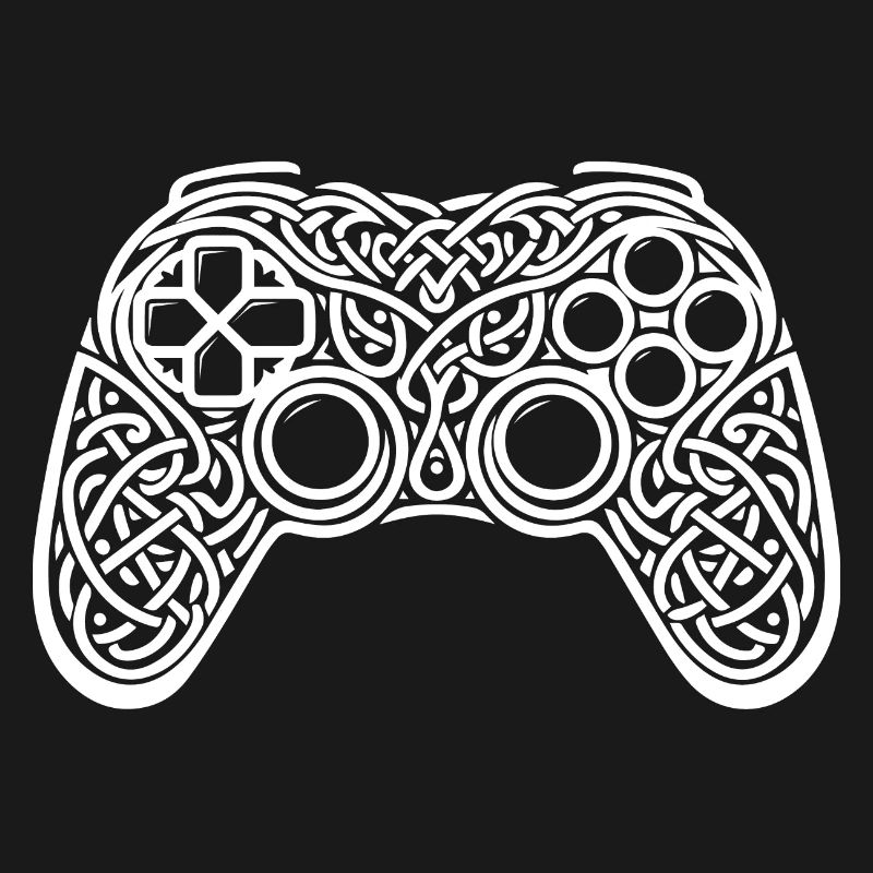 Gaming Controller Keltisches Ornament