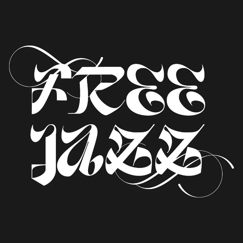 Conception typographique de jazz libre