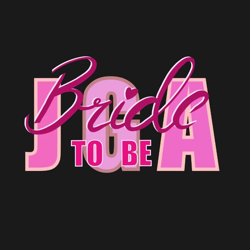 Bride to Be Highlighted Typography