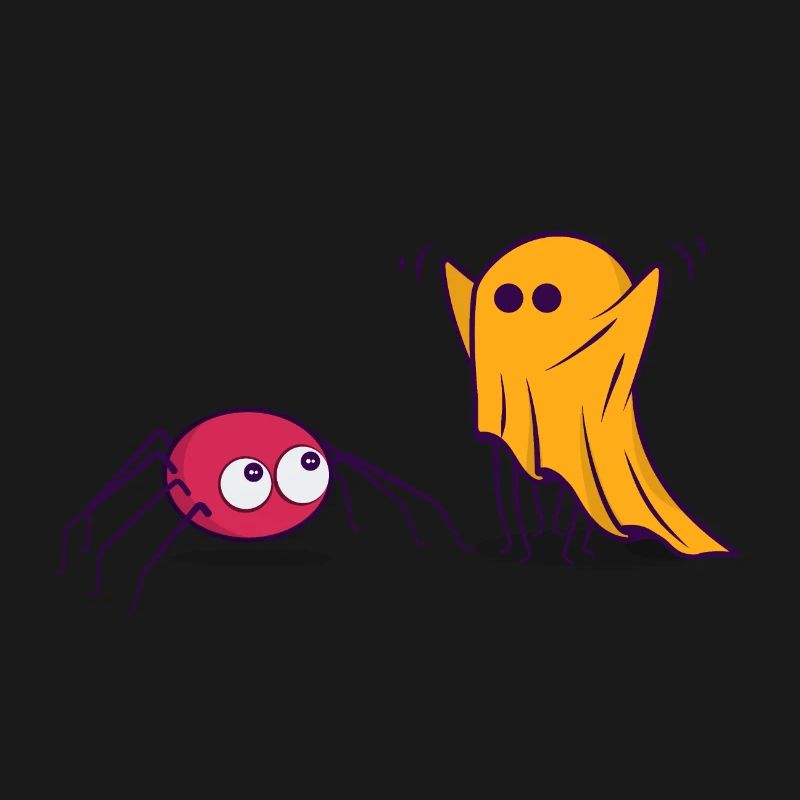 Halloween Spider Ghost Comic Cartoon Comic
