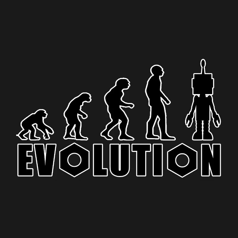 Evolution von Mensch zu Android