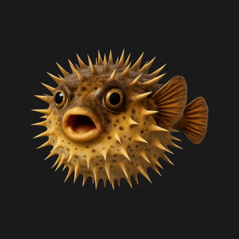 Spiny Fish Underwater Pattern