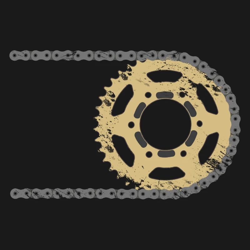 Sprocket chain composite cracks