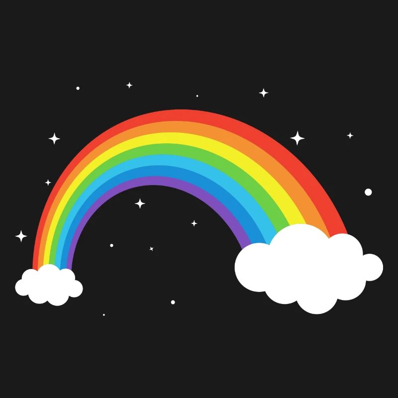 Kosmischer Regenbogenbogen