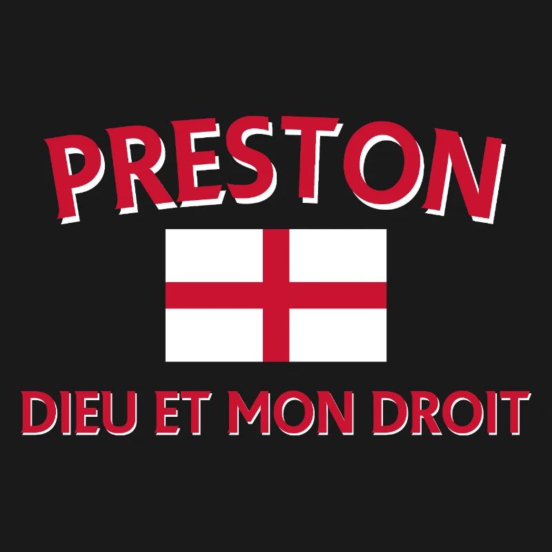 Écusson Preston Angleterre avec devise