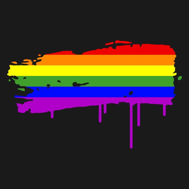Rainbow Flag Graffiti