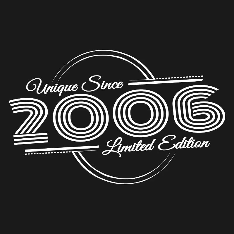Geburtstag Retro Einzigartig Seit 2006