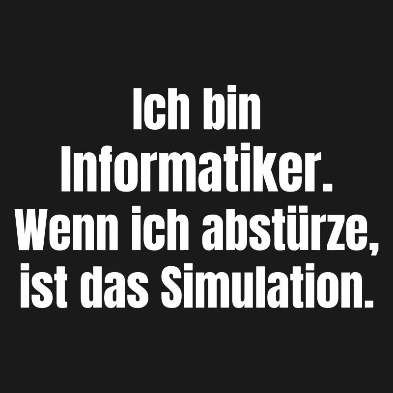 Je suis informaticien – crash comme simulation