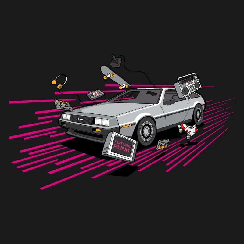 Delorean Future Punk Oldtimer Youngtimer Retro 80s