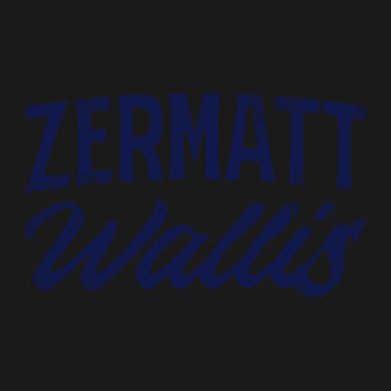Zermatt Valais Alpine Script