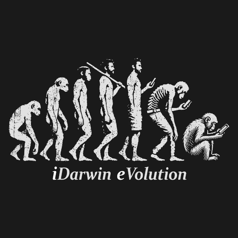 Die Evolution des Silhouettendesigns der Menschheit