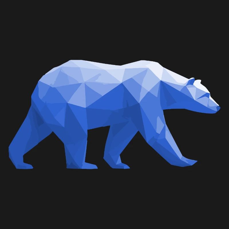 Polar Bär Polygon Eisbär Winter