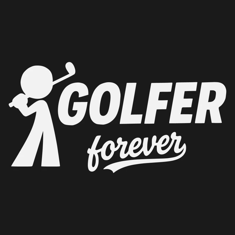 Silhouette du golfeur éternel