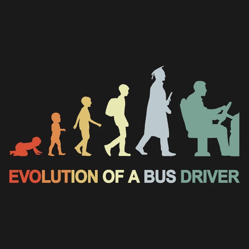 Évolution du bébé au chauffeur de bus