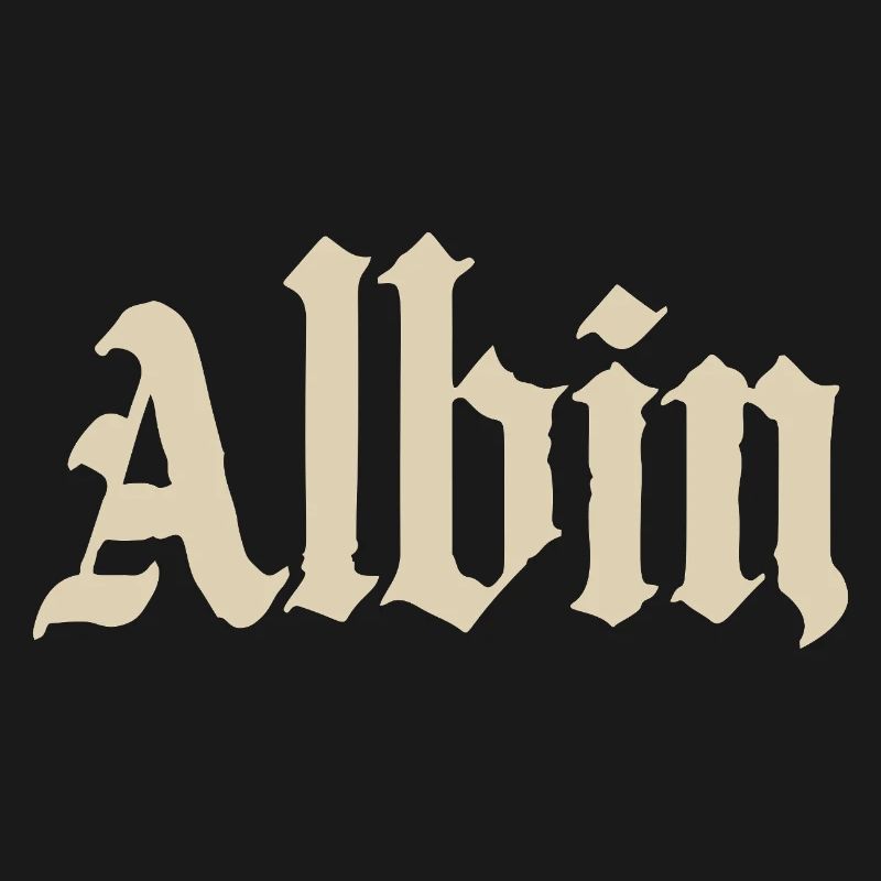 Abhin in Gothic Script