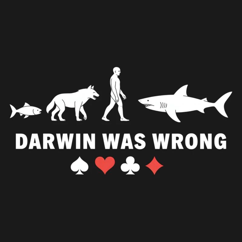 Poker Evolution Darwin Was Wrong Shark Card Game