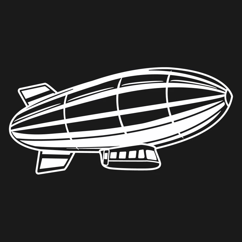 Silhouette de dirigeable Zeppelin