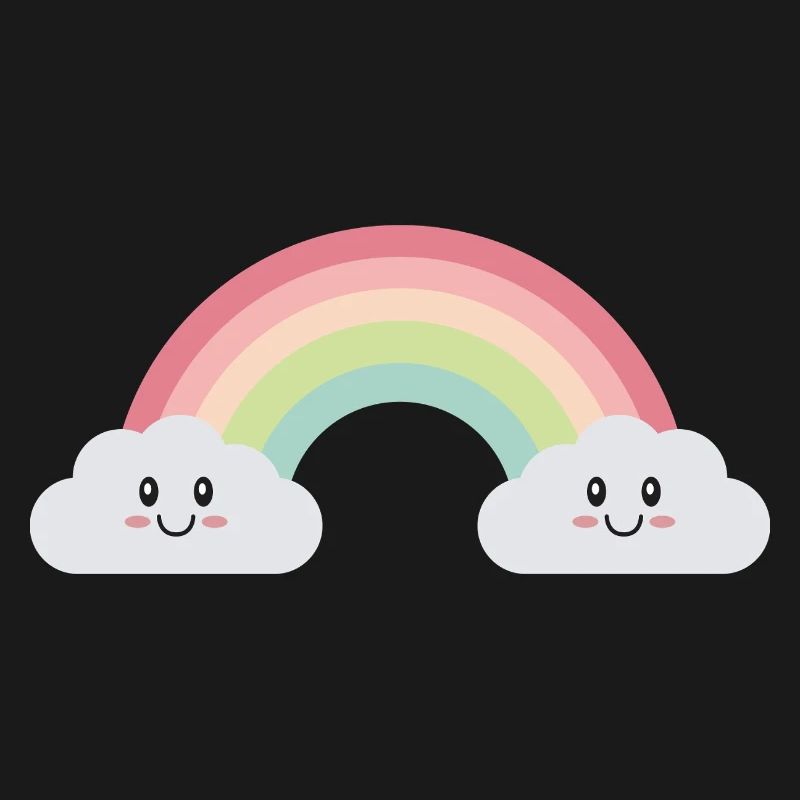 Rainbow clouds