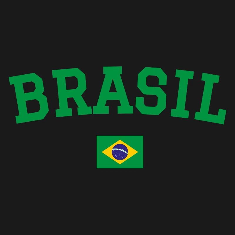 Drapeau du Brésil Conception Vert