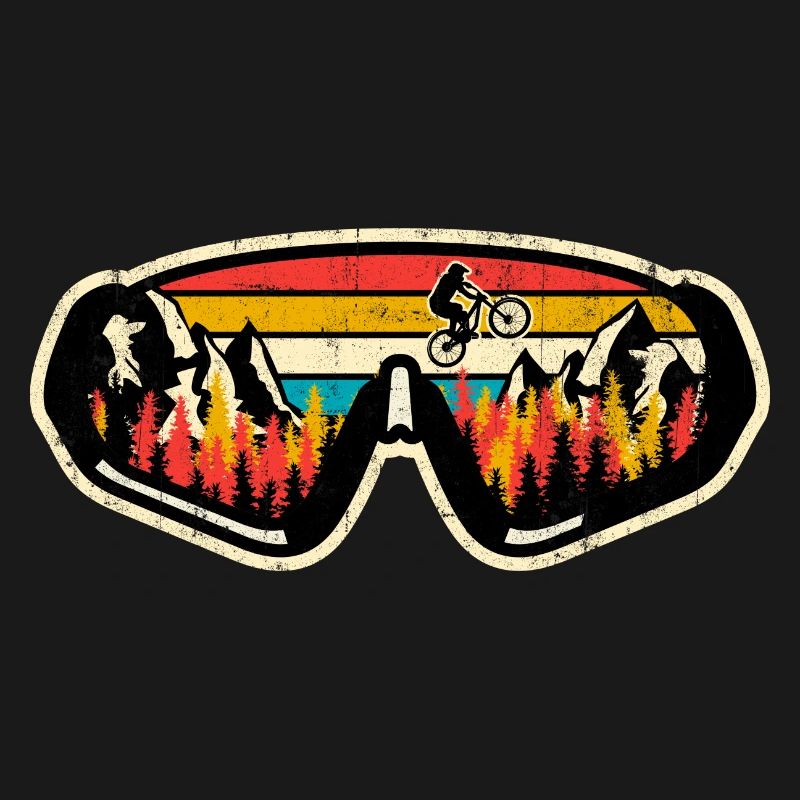 Retro MTB Sunset Goggles
