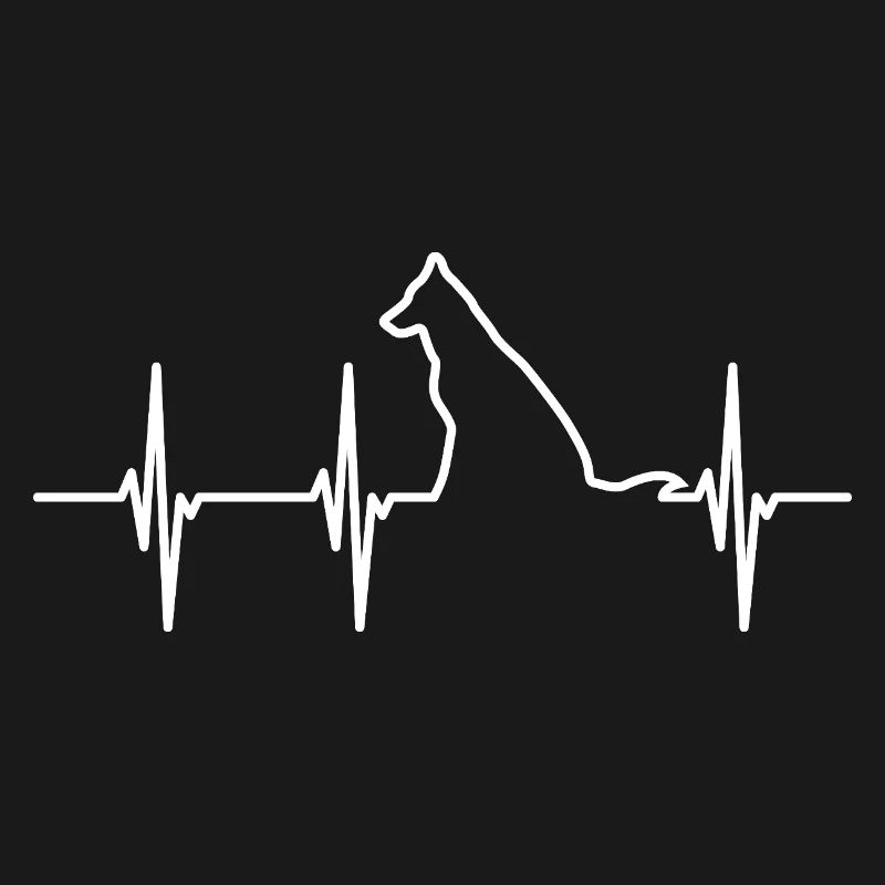 Ligne d’ECG pour chiens