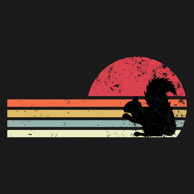 Retro-Eichhörnchen