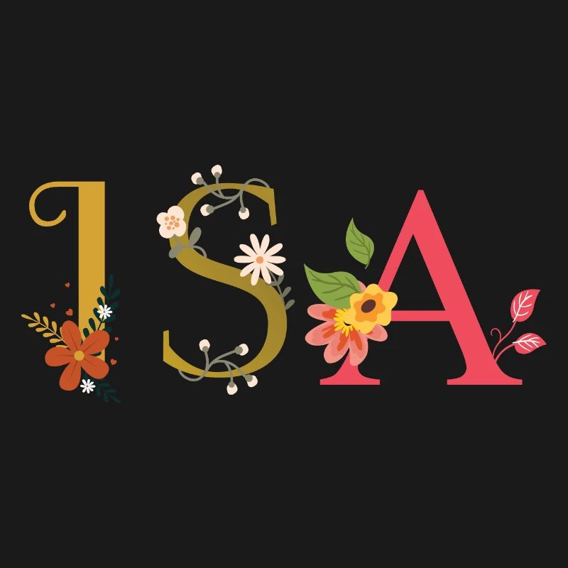 Le nom de l’ISA est décoré de fleurs