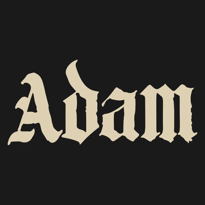 Adam Gothic Script Tee