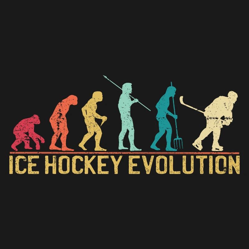  Hockey Evolution Silhouette Design