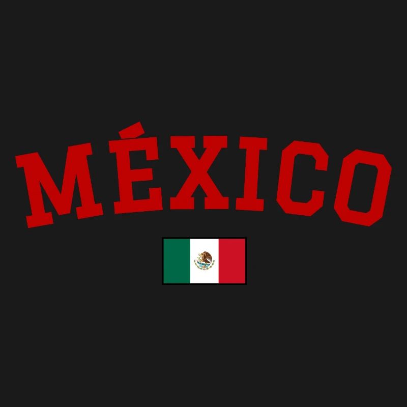Mexico Flag Design Red