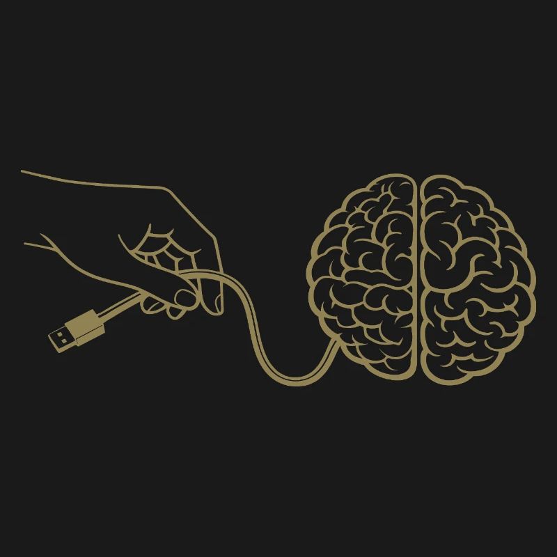 Connecteur de câble Brain Head Intelligence Intelligence artificielle