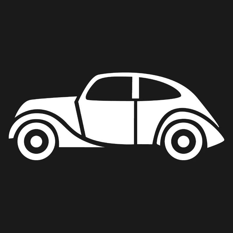Oldtimer Symbol - Auto Klassiker Comic