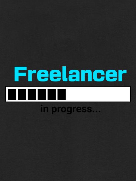 Freelancer in Progress – Selbstständigkeit Motiv