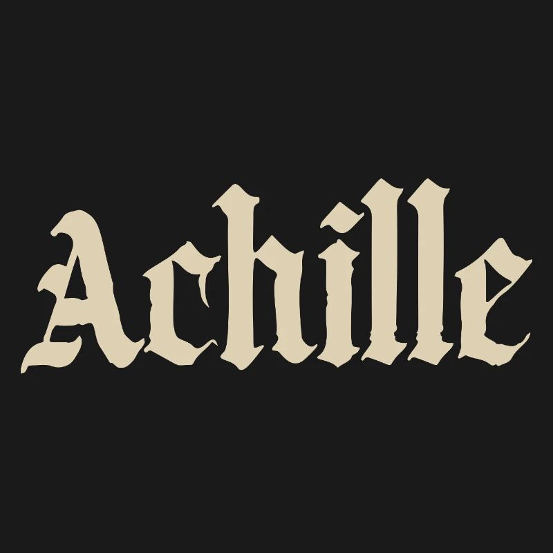 Achille Gothic script
