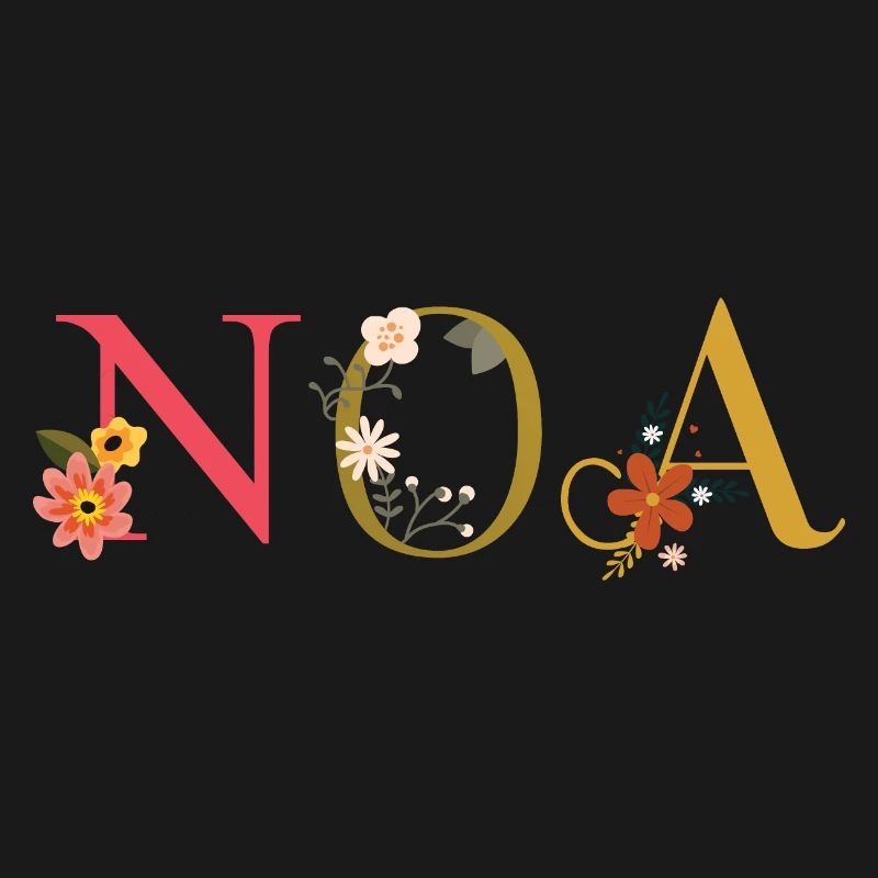 Nom de l’ANO décoré de fleurs