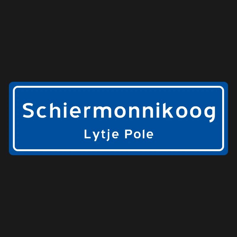 Panneau de nom de lieu Schiermonnikoog