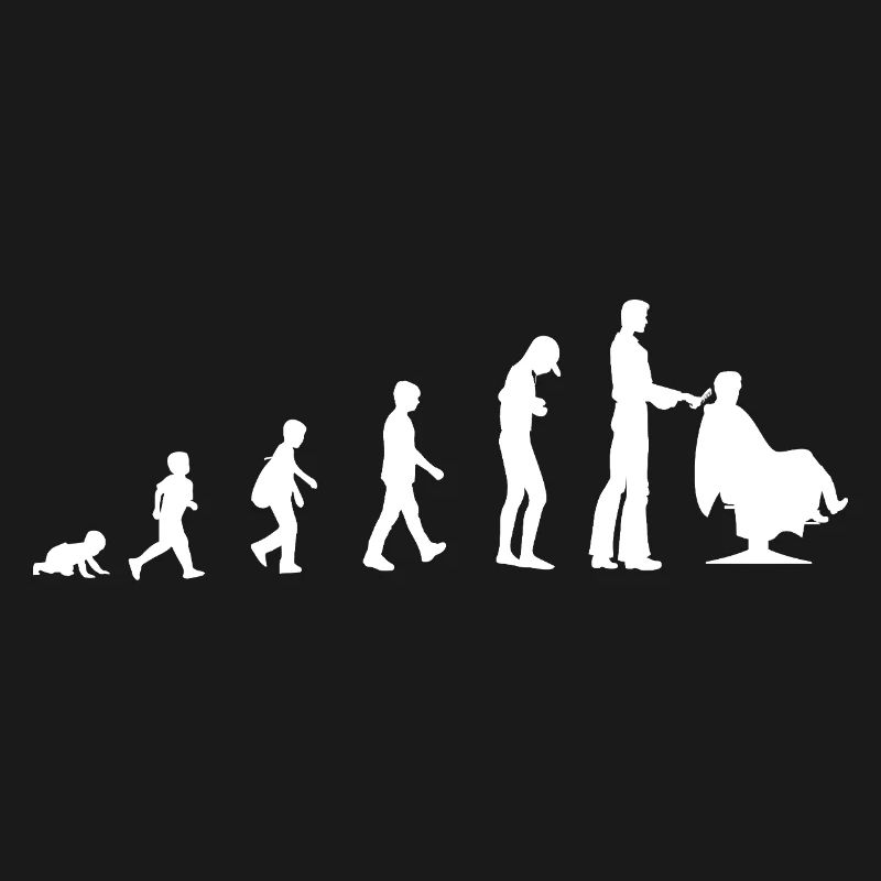 Évolution du bébé au coiffeur
