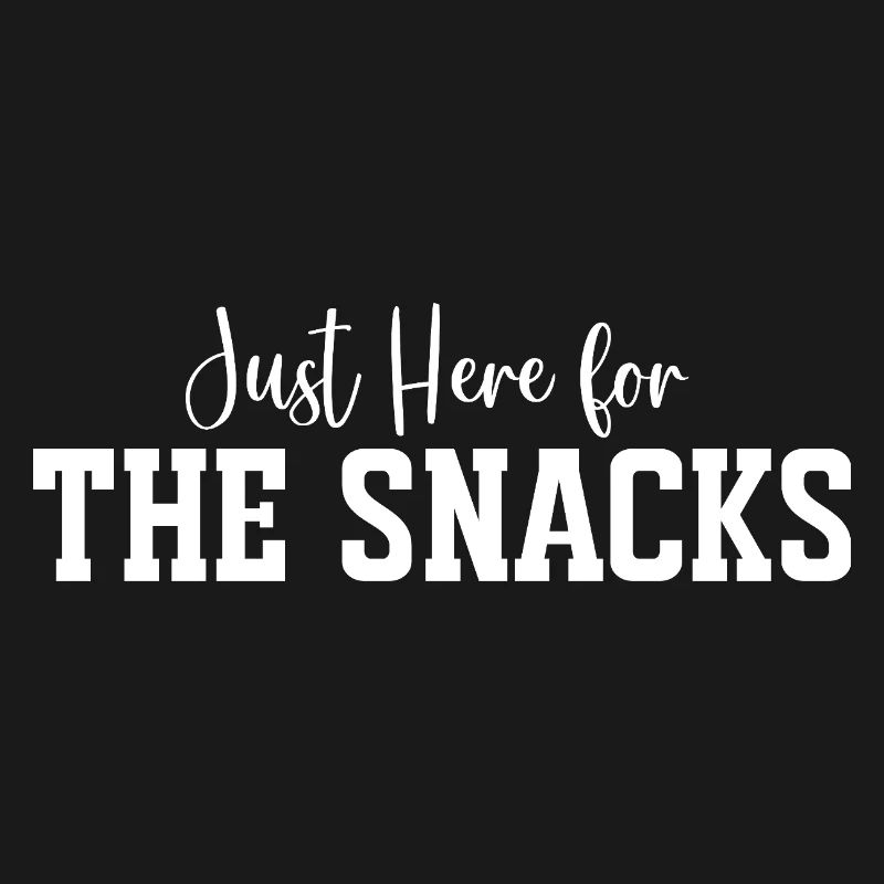 Snack Time Bold Typography Tee Print