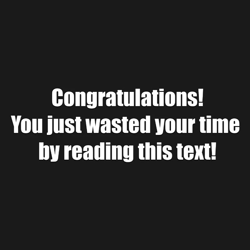 Useless text