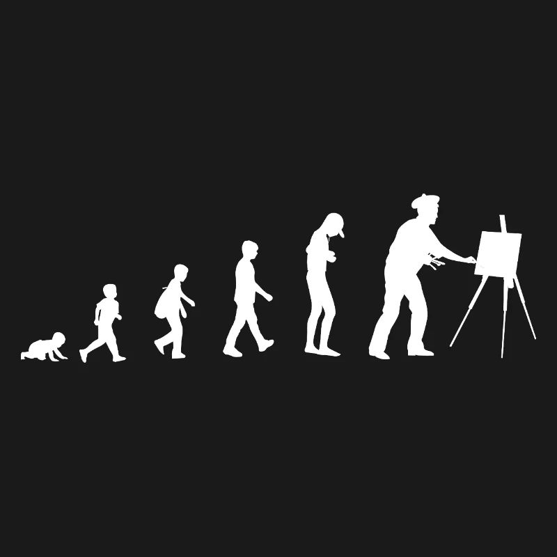 Évolution du bébé au peintre