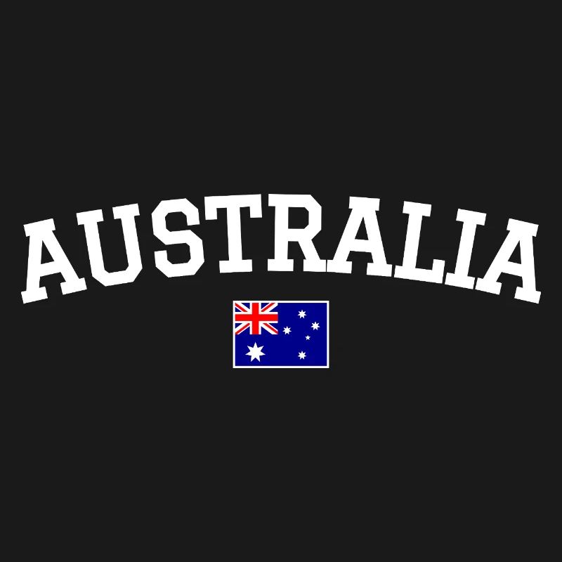 Drapeau australien : Dessin blanc