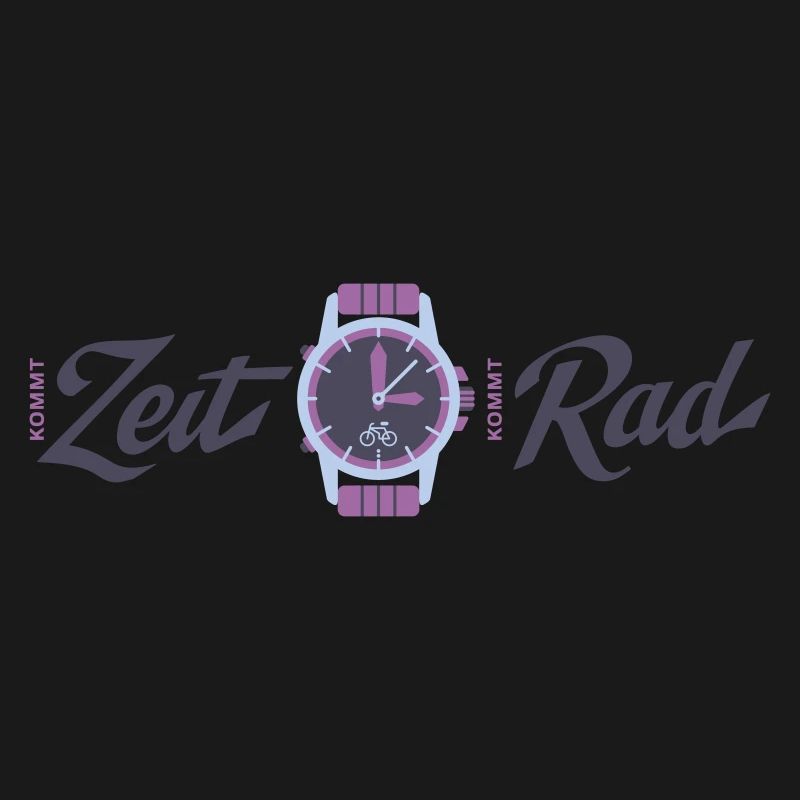 TimeWheel Clock with Bicycle Graphic