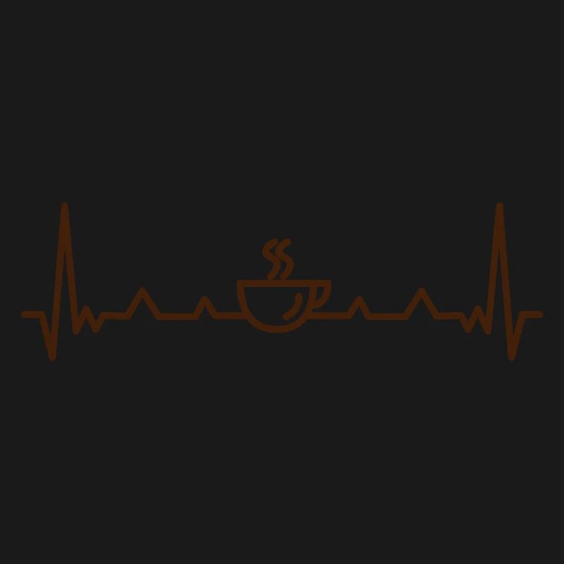Coffee Pulse Heartbeat Pattern