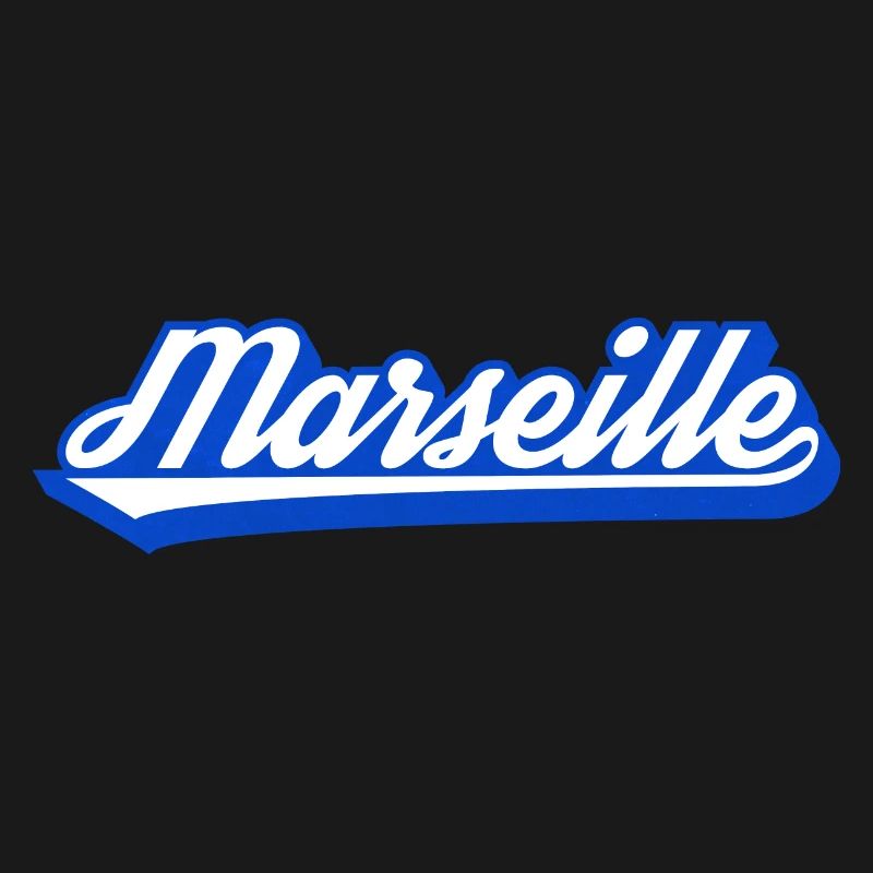 Marseille Retro Blau Script