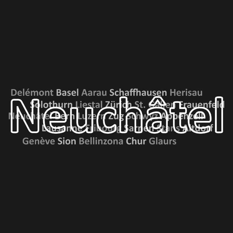 Schweizer Städte Neuchatel