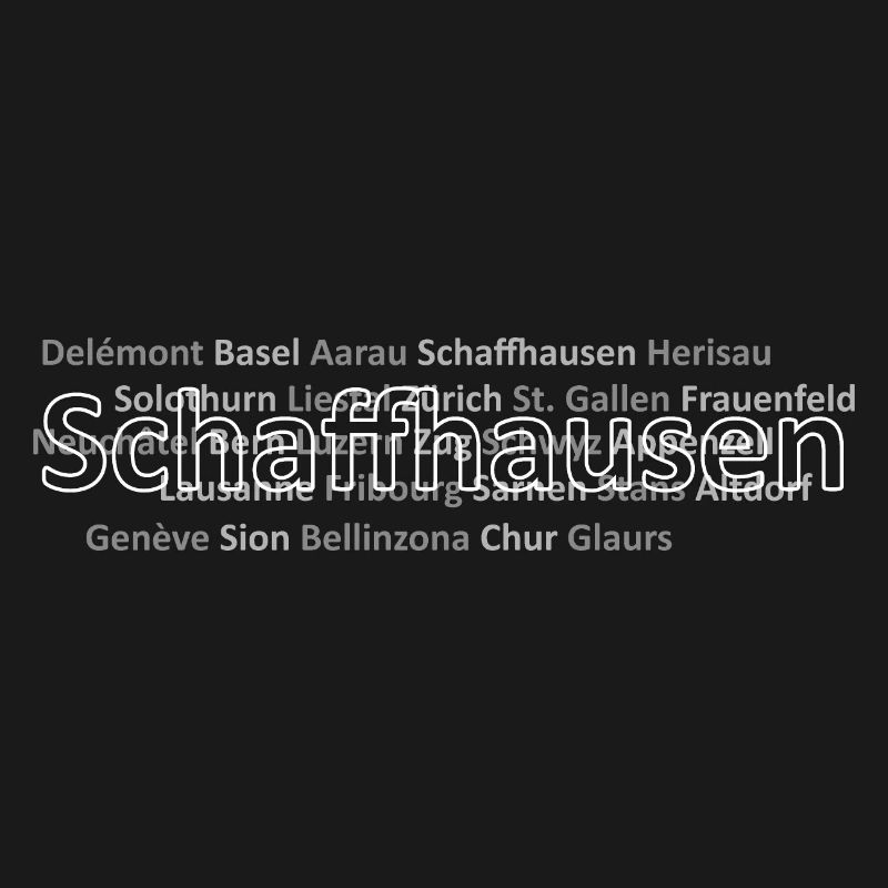 Schweizer Städte Schaffhausen