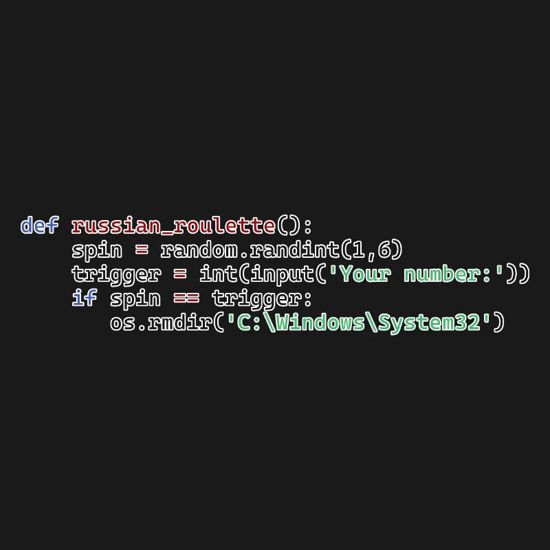 Python Russisches Roulette