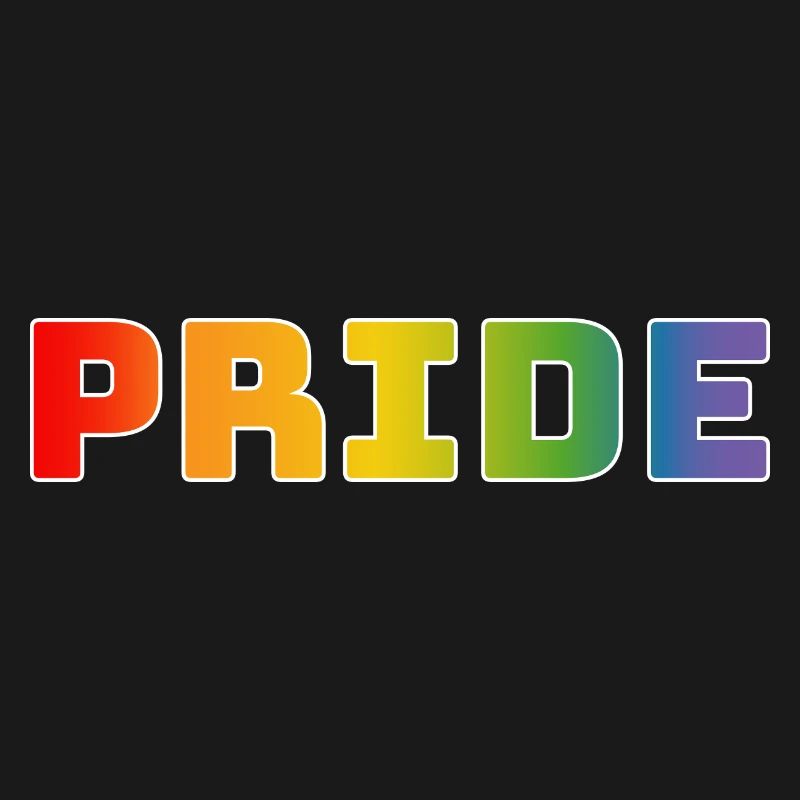 Rainbow pride blanc